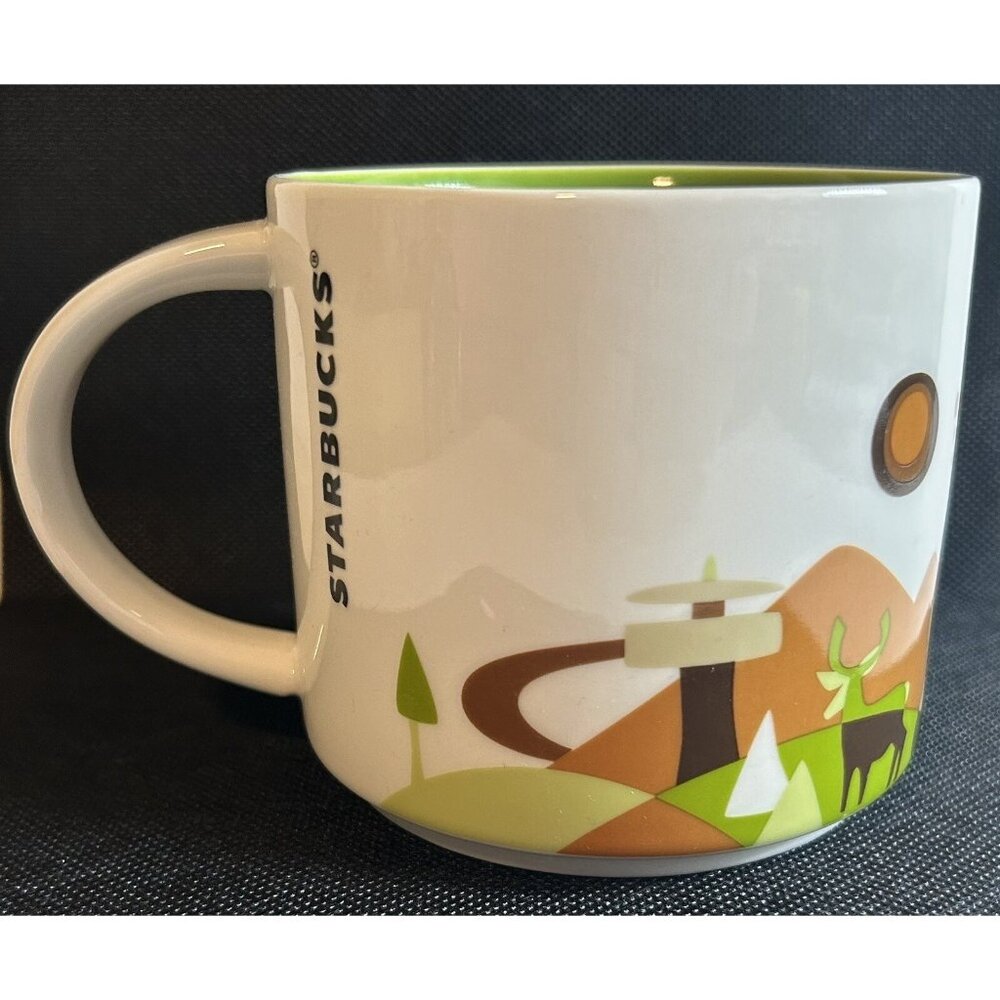 Starbucks Tennessee Coffee Cup Mug 2016 Train Guitar Music Mountain Animals Deer - Picture 3 of 6